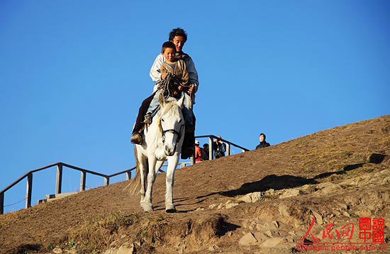 Yellow River’s beautiful scenery in Tangke