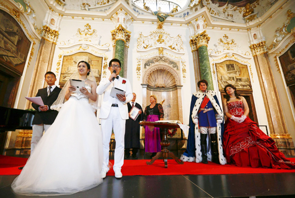 Group marriage at Neuschwanstein Castle