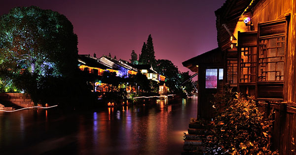 Feeling tender night in Wuzhen