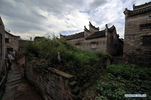 Ancient buildings in 600-year-old village in C. China