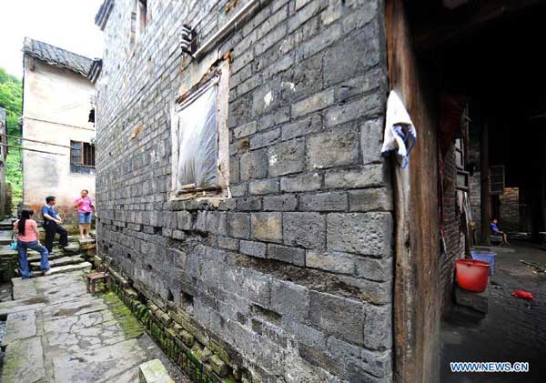 Ancient buildings in 600-year-old village in C. China