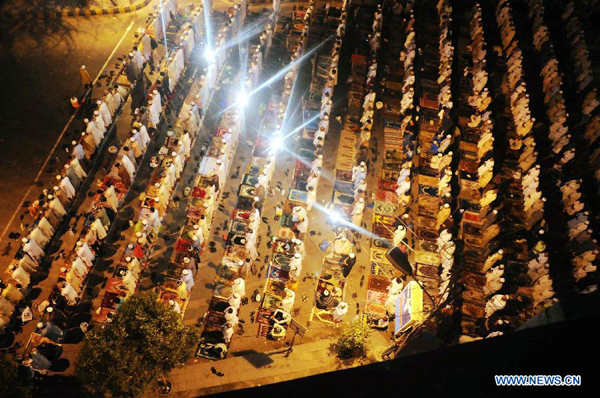 Pakistani Muslims offer special prayer 'Taraweeh' during Ramadan