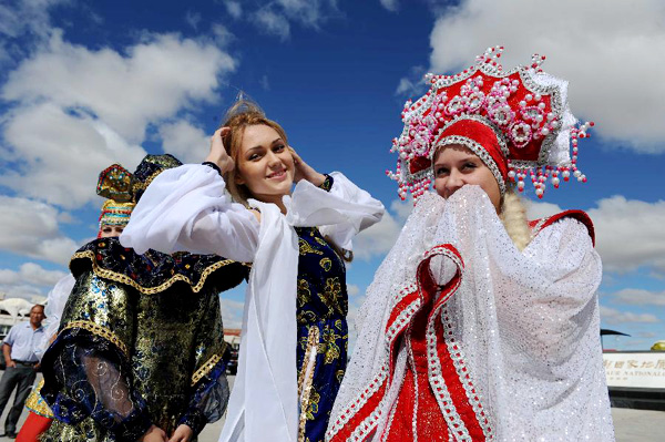 Costumes in ethnic fashion festival in China