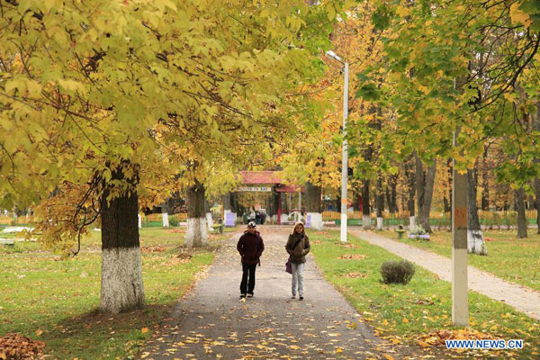 Autumn season in Belarus