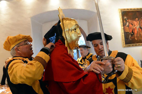 Gansabhauet held in Switzerland to mark St. Martin's Day
