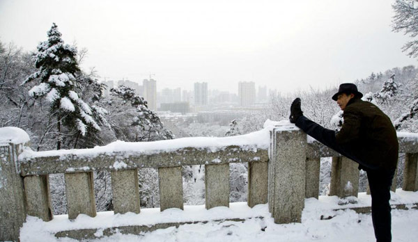 Heavy snowstorms hit NE China's Heilongjiang