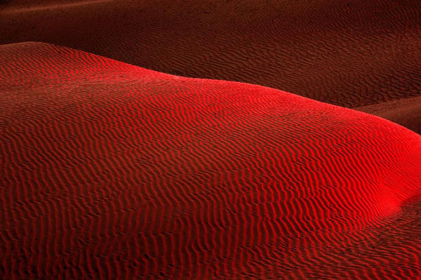 Scenery of Taklimakan Desert in China's Xinjiang