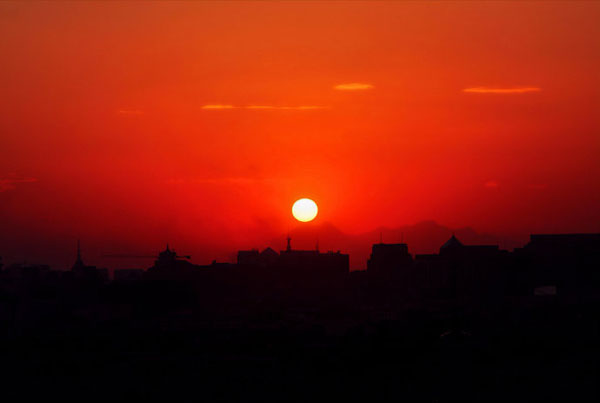 Sunset over Jingshan Park