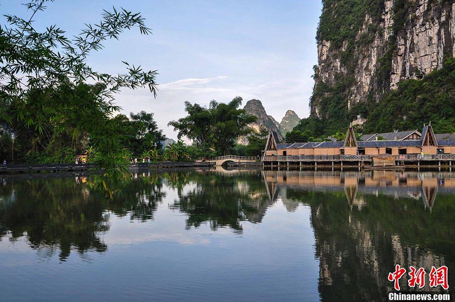 Beautiful karst mountains in Guangxi