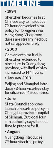 Guangzhou to launch 72-hour visa-free stays