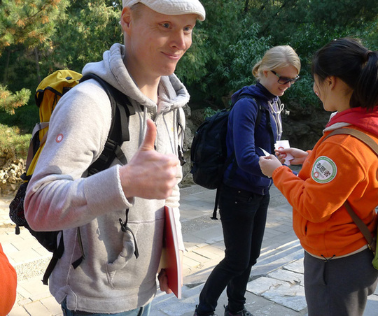 Walking event held for Beijing int'l community