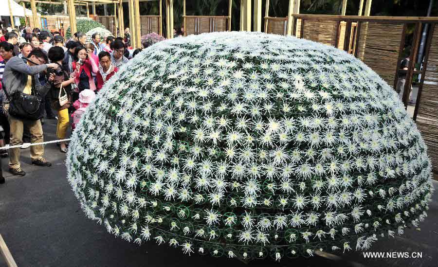 Chrysanthemum flower expo kicks off in Taipei