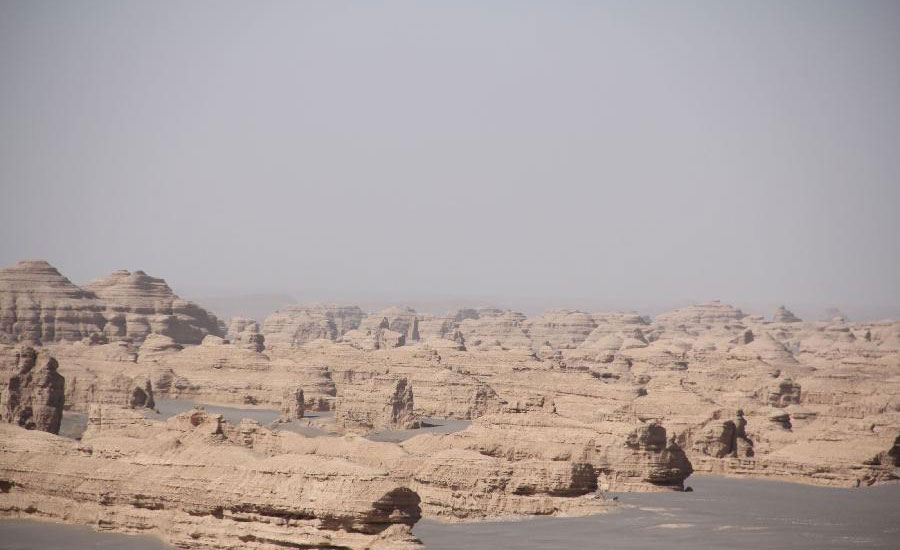 Scenery of Dunhuang Yardang National Geopark