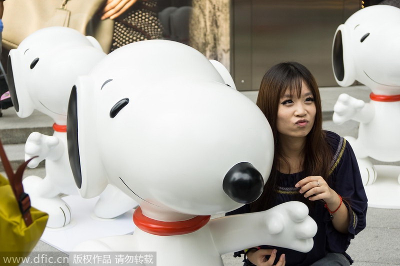 Snoopy delights fans in Shanghai