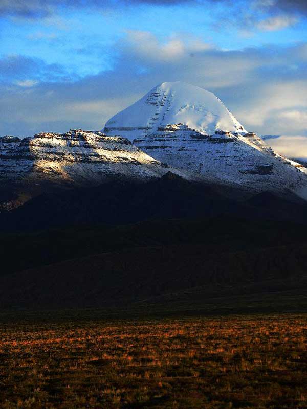 Beautiful scenery of holy mountain in China's Tibet