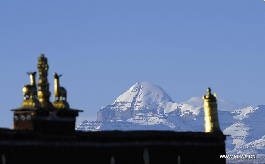 Picturesque scenery of Mount Kailash in Tibet
