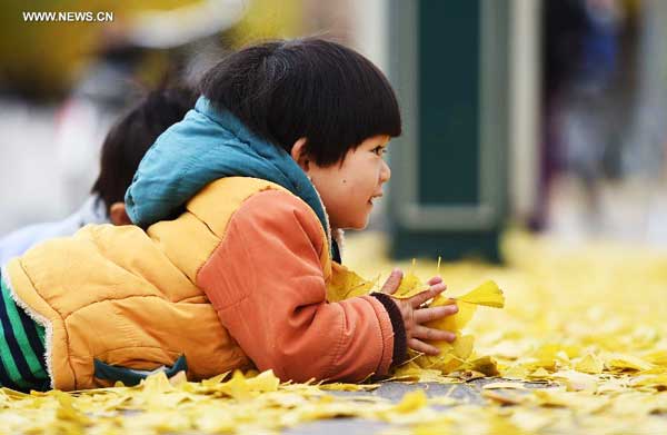 Fun in the leaves