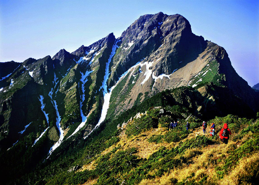 The highest mountain in Taiwan - Jade Mountain