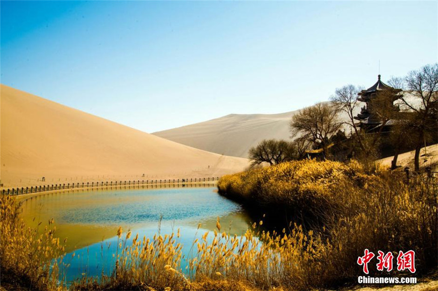 Scenes of spring in Dunhuang