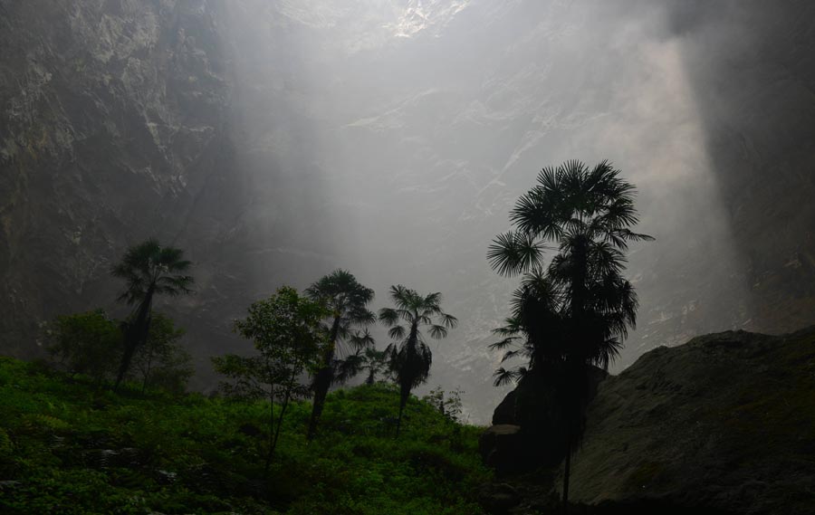 Sinkhole glimpse of magical nature