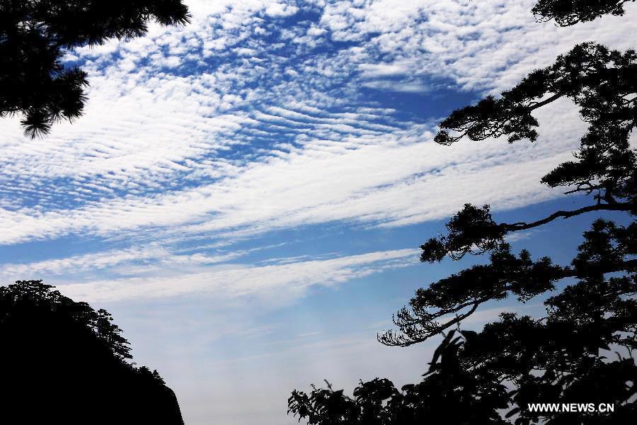 Cloud scenery after rainfall seen in E China