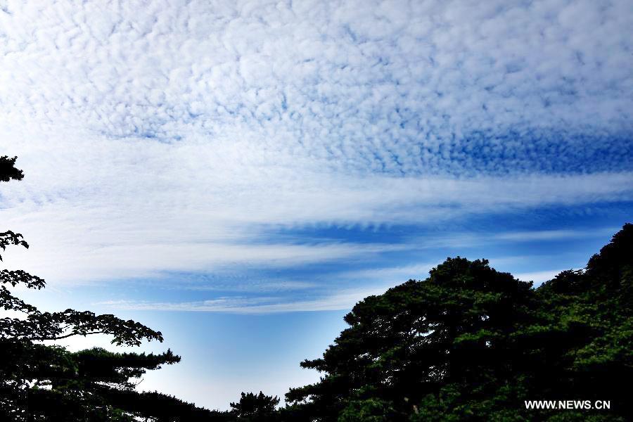 Cloud scenery after rainfall seen in E China