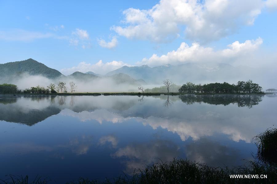 Amazing view of Dajiuhu Natiional Wetland Park in Shennongjia