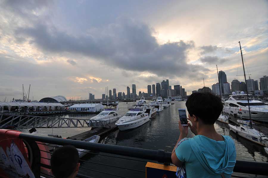 Mesmerizing sunset in Qingdao