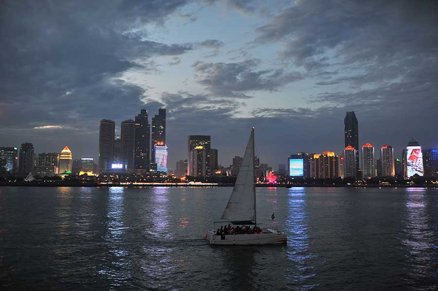Mesmerizing sunset in Qingdao