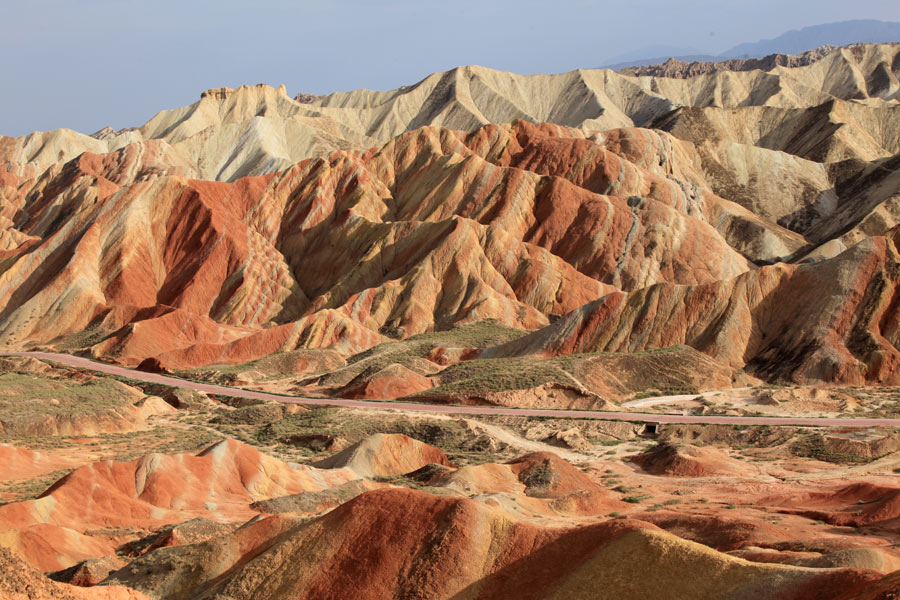 Zhangye mountains: A fairyland