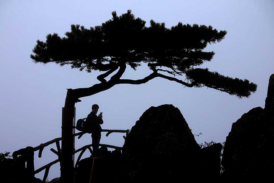 Autumn scenery of Mount Huangshan