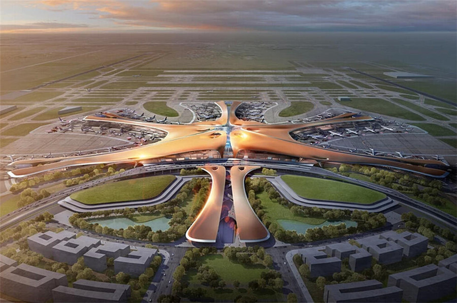 Beijing's new airport, a modern world wonder near completion