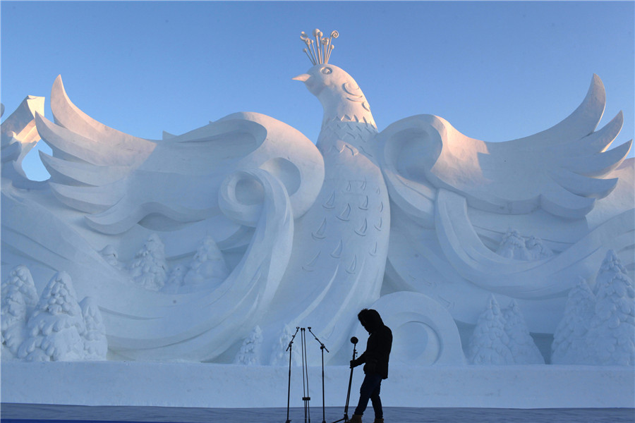 Snow sculptures in Jilin that will melt your heart