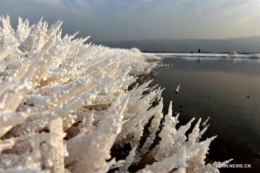 Scenery of Salt Lake in Shanxi