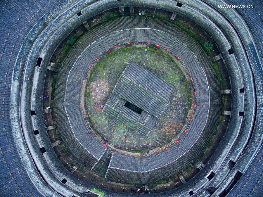 View of Fujian Tulou in SE China