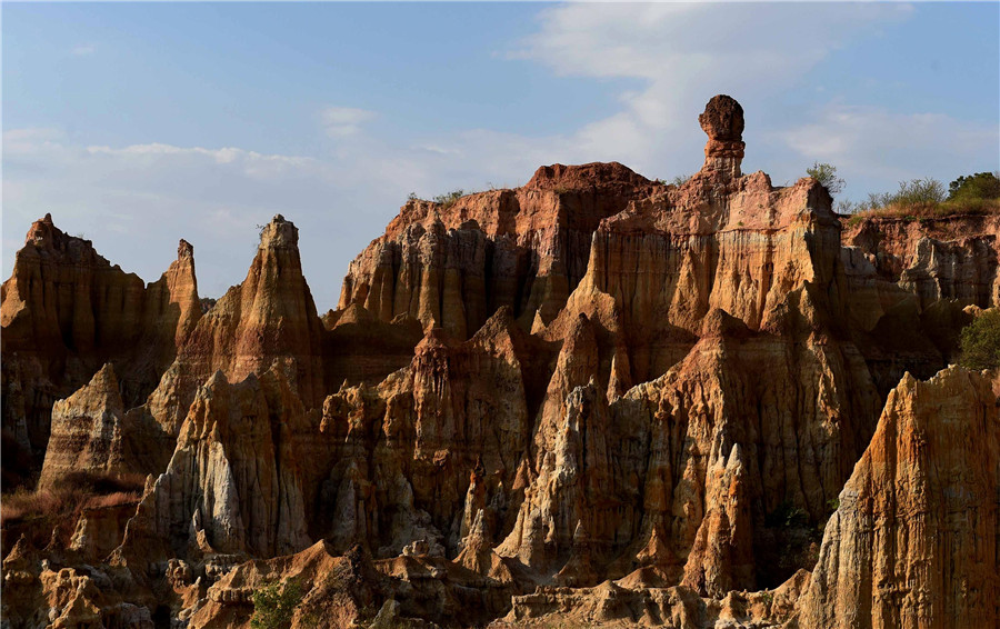 Incredible scenery of earth forest in China's Yunnan