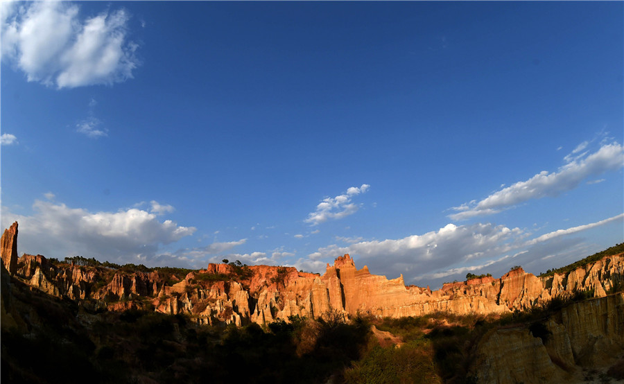 Incredible scenery of earth forest in China's Yunnan