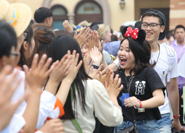 Disney visitors soak up a new experience