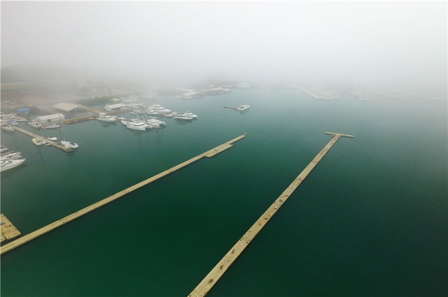 Qingdao in fog