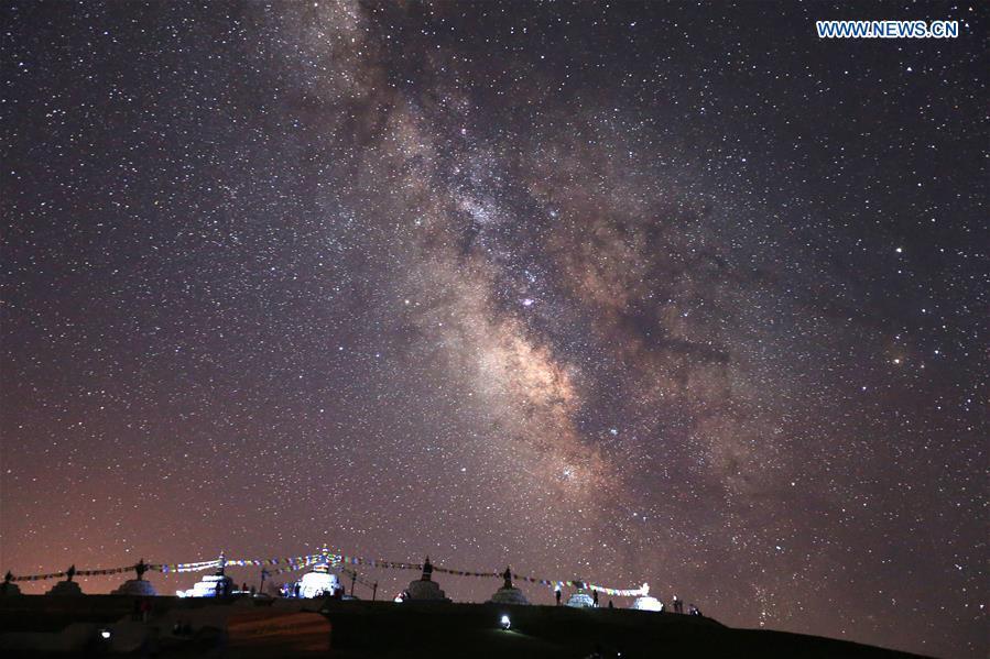 Starry sky in Inner Mongolia attracts enthusiasts in early August