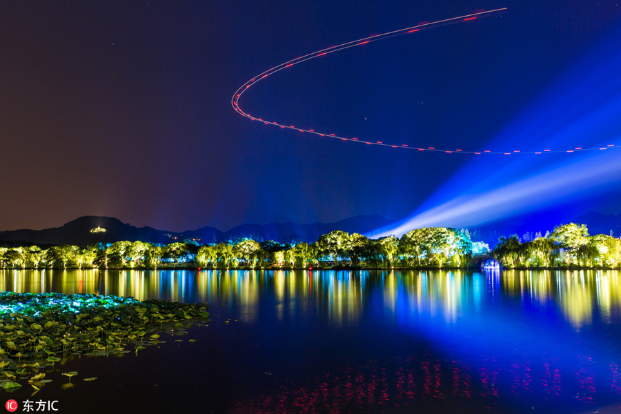 Fireworks show held ahead of G20 summit in Hangzhou