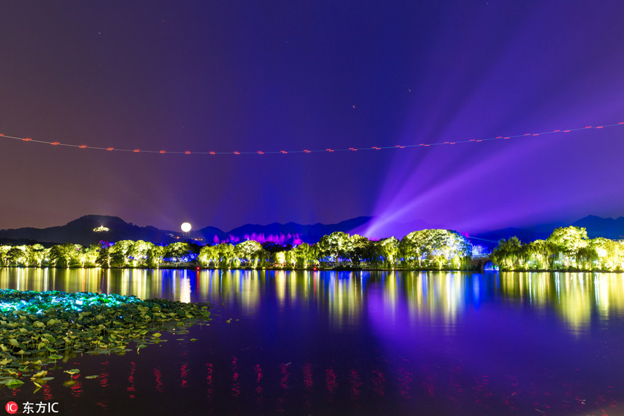 Fireworks show held ahead of G20 summit in Hangzhou