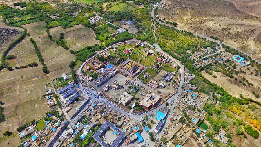 Sanyai Monastery in Zhanang county, China's Tibet