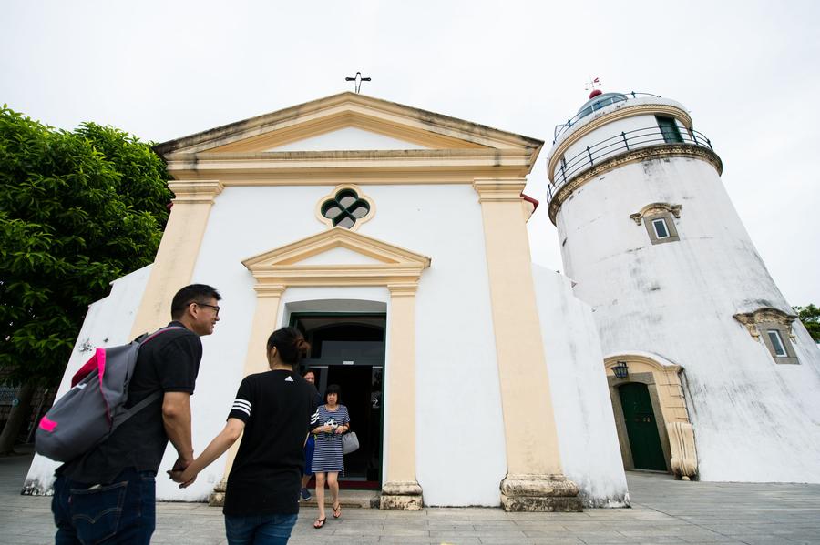 Pics of visitors touring Macao