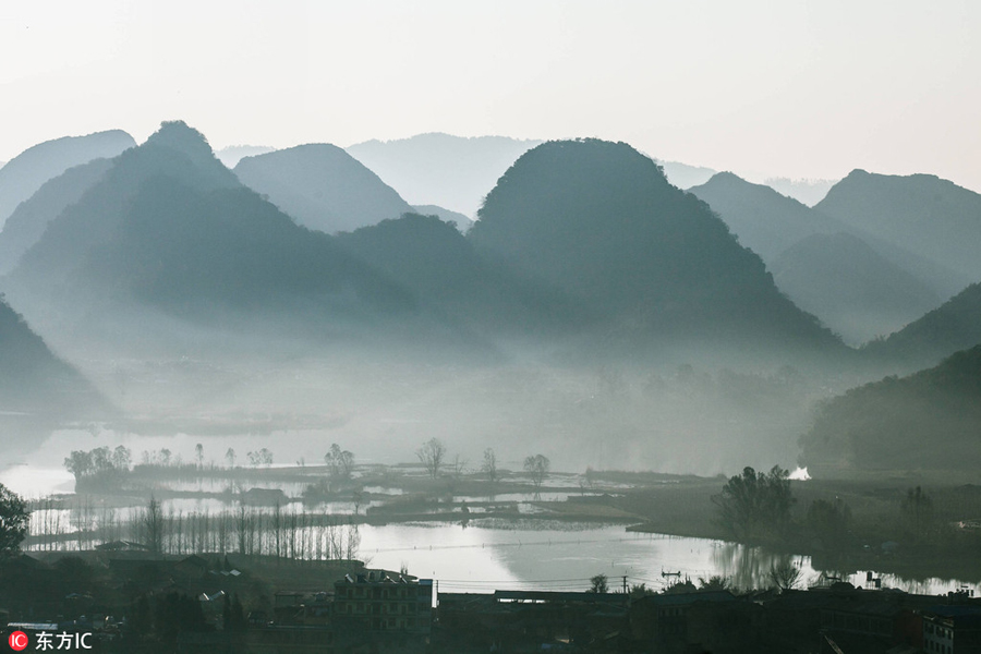 Puzhehei scenic area: Where landscape paintings come alive