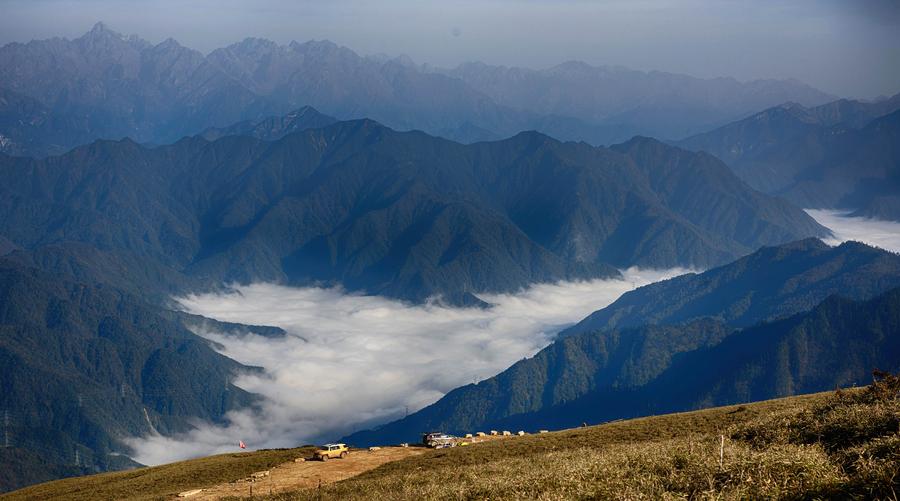 Amazing view of Guangtou Mountain in SW China