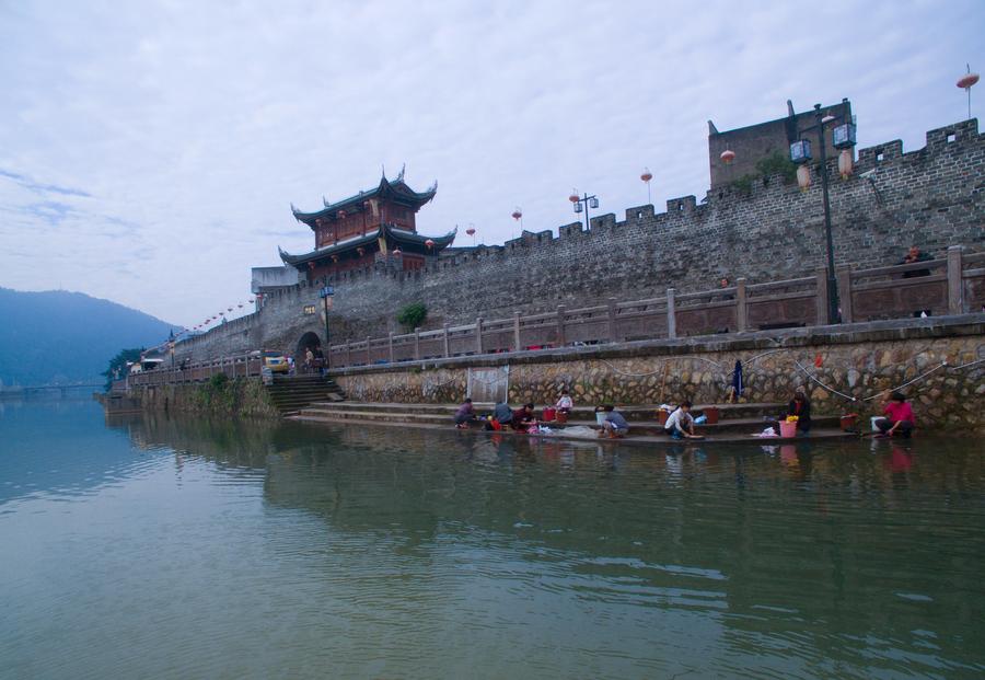 Ancient wall in Changting county, SE China's Fujian