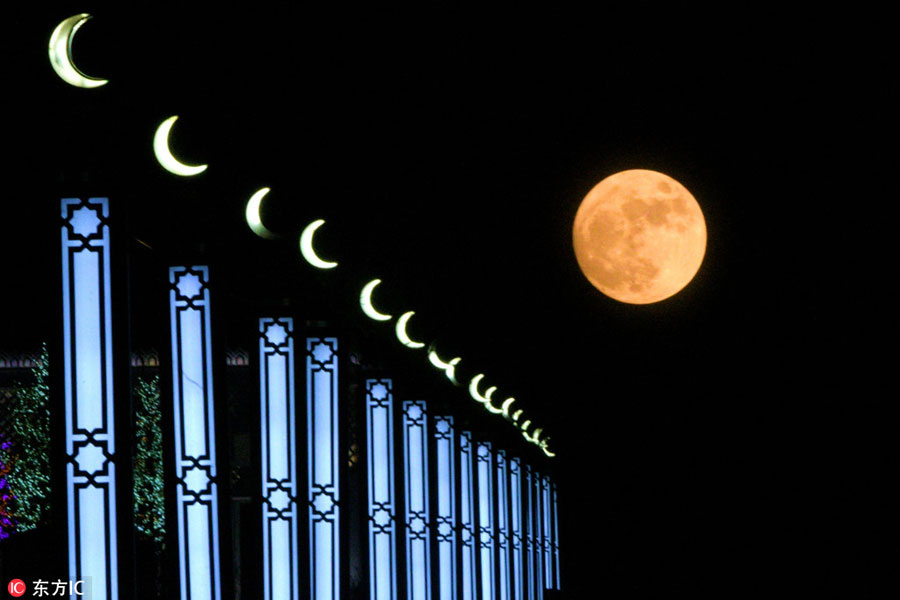 Stunning supermoon lights up the sky in China