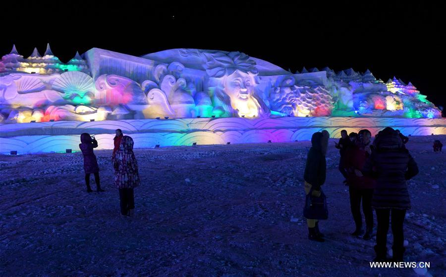 Ice and Snow Lantern Fair held in N China