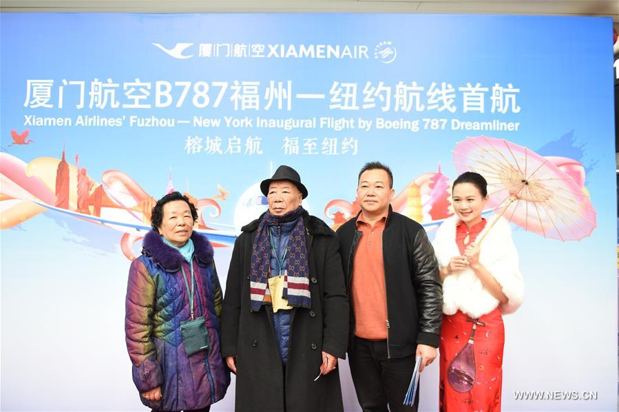 First direct flight from Fuzhou to New York takes off